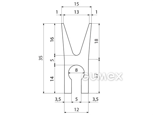 SILIKONPROFILE H-FORM